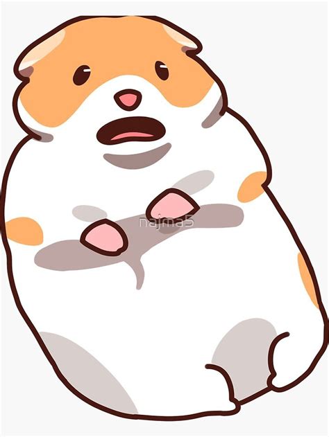 Scared Hamster Sticker By Najma5 In 2022 Funny Bumper Stickers
