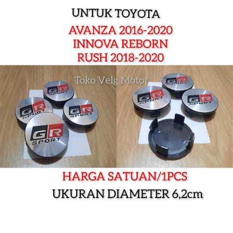 Jual Dop Roda Tutup Velg Avanza Rush Innova Reborn Diameter 6 2cm Harga