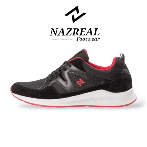 Jual Naz Rimal Sepatu Sneakers Pria Naz Kasual Sport Running Hitam