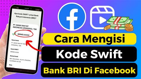 Cara Mengisi Kode Swift Bank Bri Di Facebook YouTube