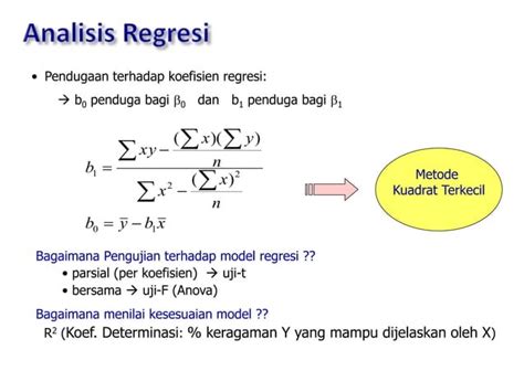 Analisis Regresi Sederhana Dan Analisis Regresi Berganda PPT