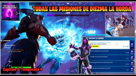 FORTNITE CÓMO COMPLETAR TODAS LAS MISIONES DE DIEZMA LA HORDA