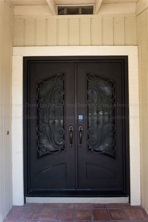 Nashville Custom Iron Double Entrance Doors Scrollwork