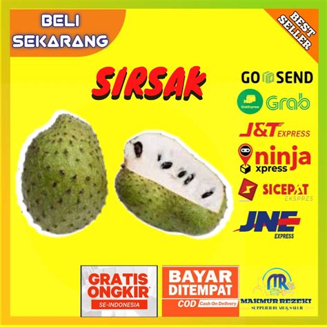 Jual BUAH SIRSAK SOURSOP 1 Pcs FRUIT MANIS SEGAR MURAH HARGA PER 1 PCS