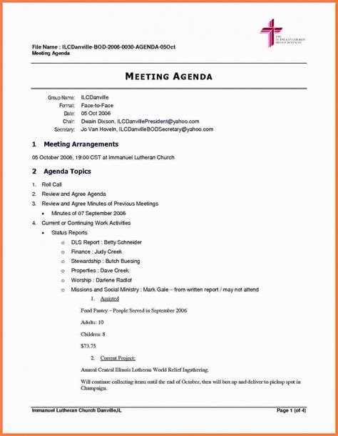 Editable Meeting Agenda Template Word Download Sample Agenda Template For Meetings Sample