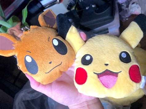 Pokemon Pikachu And Eevee Set Plush Coin Purse Hobbies And Toys Toys And Games On Carousell