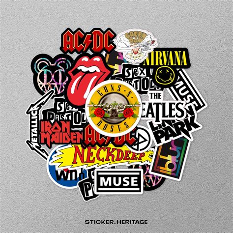 Jual Hnrstiker Aesthetic Band Rock Metal Stiker Band Stiker Tumbler Hp Stiker Laptop