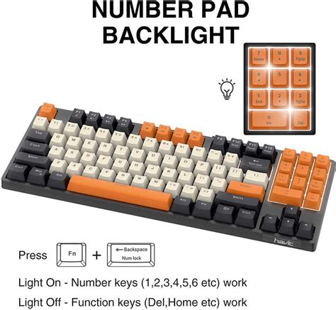 Havit Kb487l Tkl Mechanical Keyboard 89 Keys Pbt Havit Online