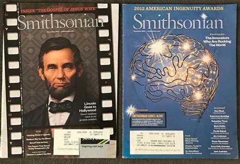 2 Smithsonian History Science And Technology Magazines December And November 2012 Ebay