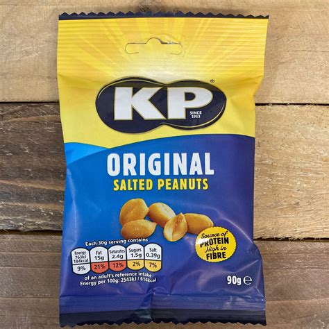 4x Kp Original Salted Peanuts Bags 4x90g And Low Price Foods Ltd