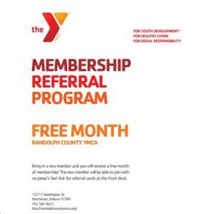 Membership Referral Program • Randolph County YMCA