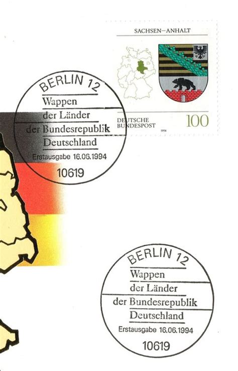 Sachsen Anhalt Wappen der Länder der BRD mit Beschreibung Kaufen auf