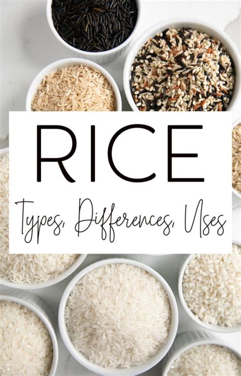 Different Types Of Rice Varieties And What To Do With Them The Forked Spoon