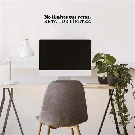 Vinilo decorativo para pared sin límites Tus Retos Reta Tus Límites