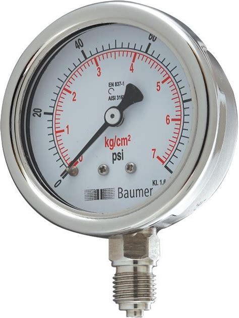 Up To Bar Bourdon Type Baumer Pressure Gauge At Rs In Gurugram