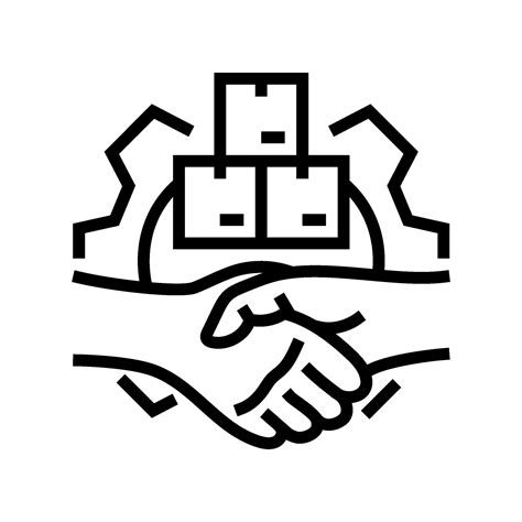 vendor relations logistic manager  icon vector illustration