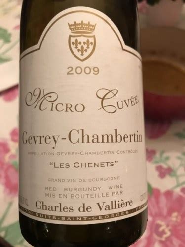 Charles de Valliére Micro Cuvée Gevrey Chambertin Les Chenets