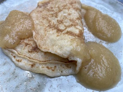 Eierkuchen Apfelmuss Zimtzucker Leipzig Gourmet Kita Und