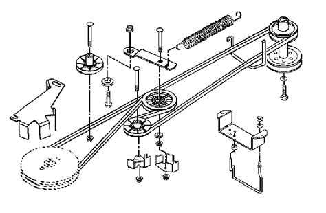 Belt Diagram For John Deere L111 White Riding Mower Belt Dia