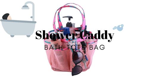 Mesh Shower Caddy Portable Quick Dry Bath Tote Toiletry Organizer Bag