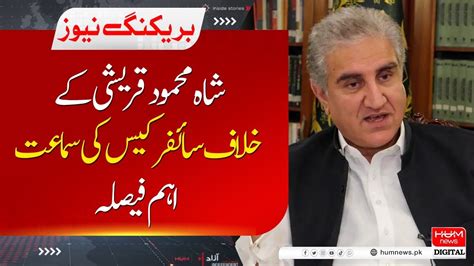 Cypher Case Hearing Against Shah Mehmood Qureshi Important Decision