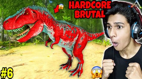 I Tamed Level Rex In Hardcore Ark Survival Evolved Part