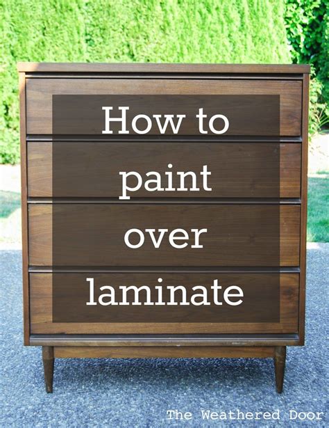 How To Paint Over Laminate Laminate Furniture Diy Furniture