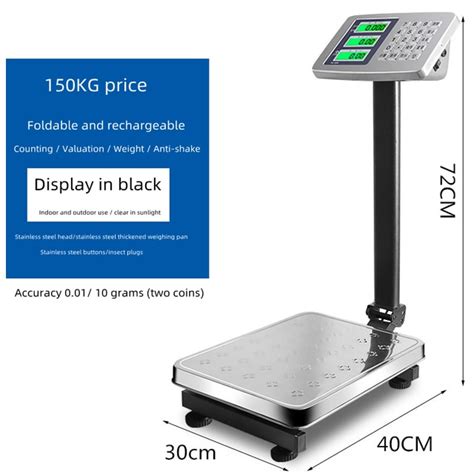 Commercial Bench Scale Stainless Steel 150kg Electronic Scale 100kg