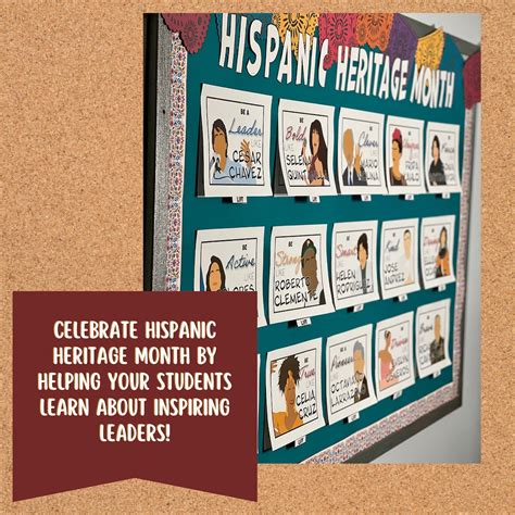 Hispanic Heritage Month Bulletin Board Interactive Posters Etsy