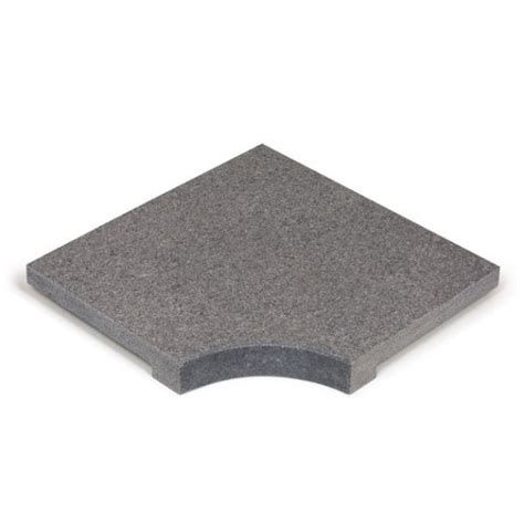 Margelle de piscine Grey granit angle rentrant à talon 45x30x3 5cm