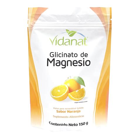 Glicinato De Magnesio Naranja 150 G Vidanat La Villa Verde