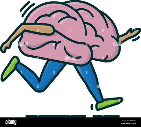 Running Brains Clipart