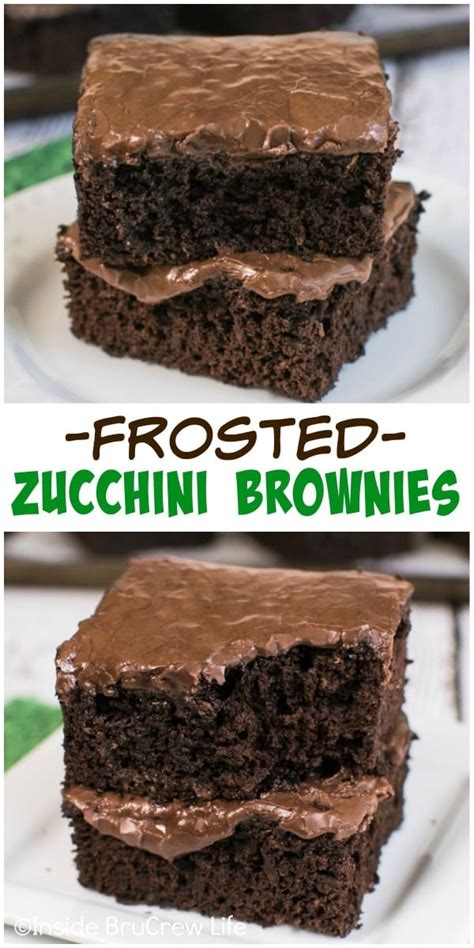 Frosted Zucchini Brownies Inside Brucrew Life Bloglovin