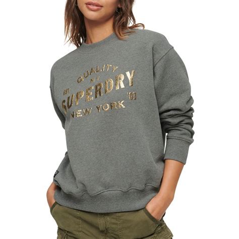 Superdry Luxe Metallic Logo Sweater Dames Plutosport