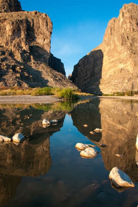 A View Of Santa Elena Canyon In Big Bend National Park Stock Image