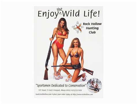 Hunting Club Poster Rock Hollow Hunting Club enjoy the Wild Life Bikini ...