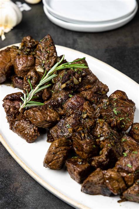 Pan Seared Garlic Butter Steak Bites Video Moms Dinner