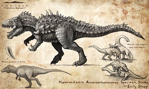 Hyperendocrin Acrocanthosaurus by EmilyStepp on DeviantArt | Dinosaur pictures, Dinosaur art ...