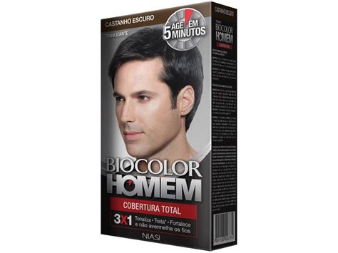 Tinta De Cabelo Homem - Tinta de Cabelo Biocolor Homem Castanho Escuro - 100ml - Tinta de ...