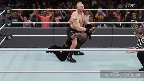 Roman Reigns Vs Brock Lesnar Universal Championship Wwe 2k18 Match