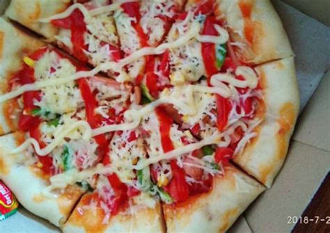 Resep Pizza Teflon Dengan Pinggiran Sosis Oleh Aning Zamy Cookpad