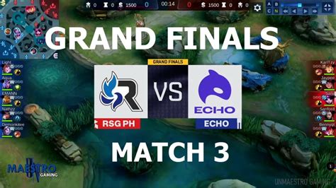 Mpl Invitational Grand Final Match Rsg Ph Vs Echo Youtube