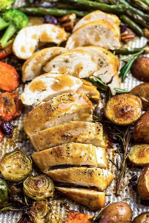 Sheet Pan Thanksgiving Dinner Easy One Pan Turkey Meal