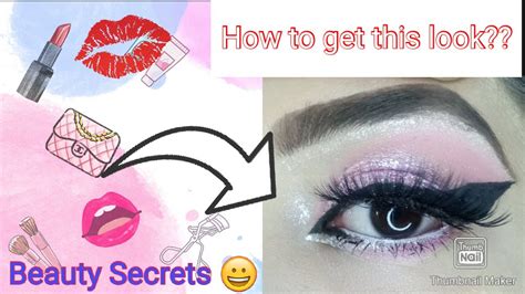 Pink Glittery And Shimmery Glam Korean Type Eye Makeup Look Korean