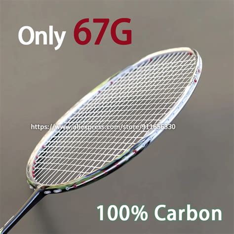 Volle Carbon Faser Super Licht U G Badminton Schl Ger Strungs