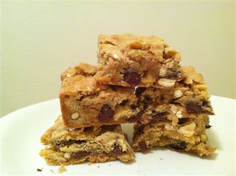 Julie Bakes Pretzel Potato Chip Chocolate Chip And Toffee Blondies