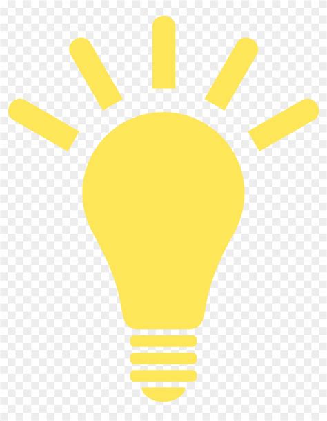 Yellow Lightbulb Clipart Light Bulb Png Icon Free Transparent Png