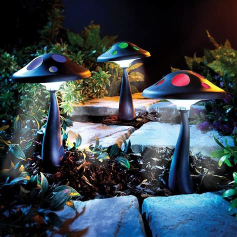 Solar Colour Changing Mushroom Stake Light Coopers Of Stortford