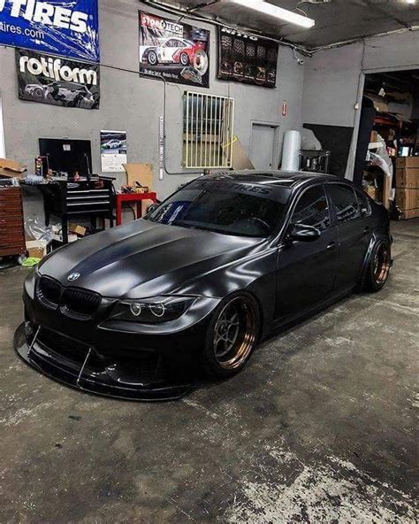 Bmw E90 3 Series Matte Black Deep Dish Slammed E92 335i Bmw 328i