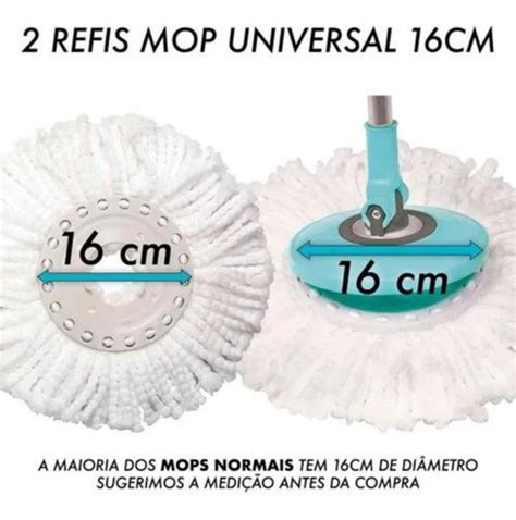 Kit 02 Refil De Microfibra Perfect Mop Pro 360 Original E Commerce E Shop